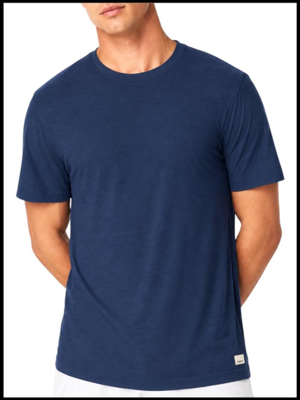 Vuori Strato Tech Tee Navy Blue Lightweight Performance M